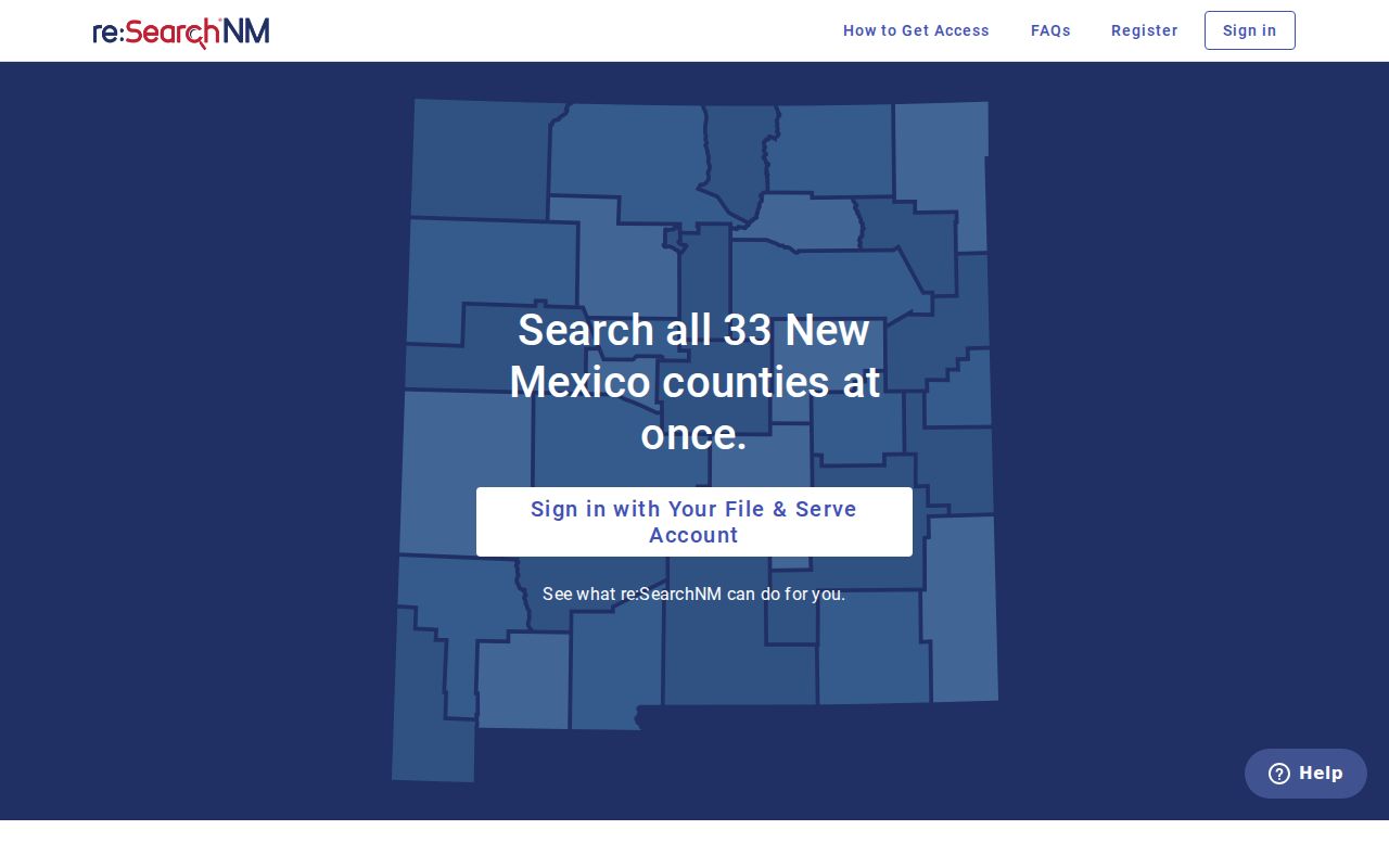 Mora County criminal docket registered re:Search NM login and portal branding