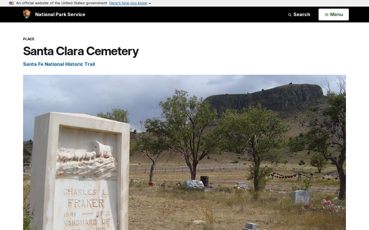 Wagon Mound court docket Santa Clara Cemetery historic landmark context